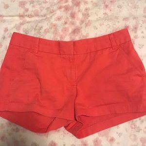 Salmon/ Pink J Crew Chino Shorts